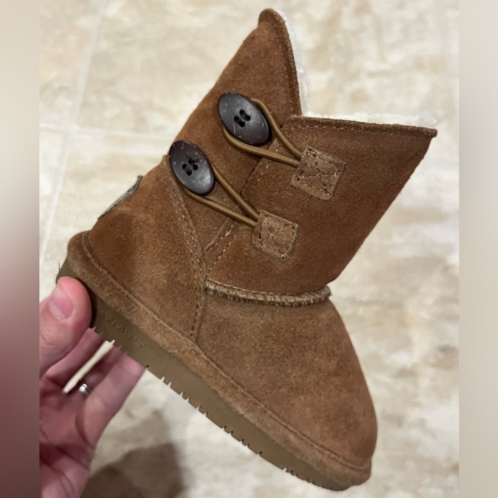 Toddler Girls BearPaw "Rosaline" 2-Button Winter Boots